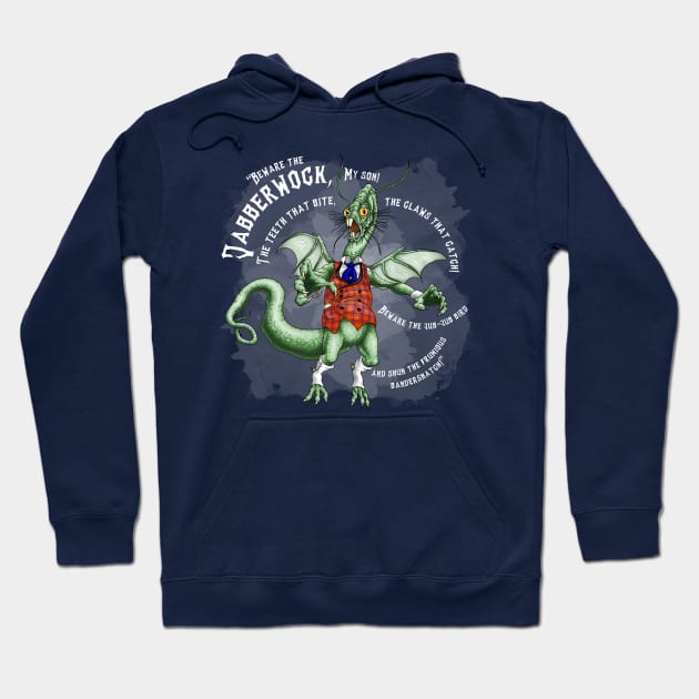 Jabberwocky-wh Hoodie by Ladycharger08